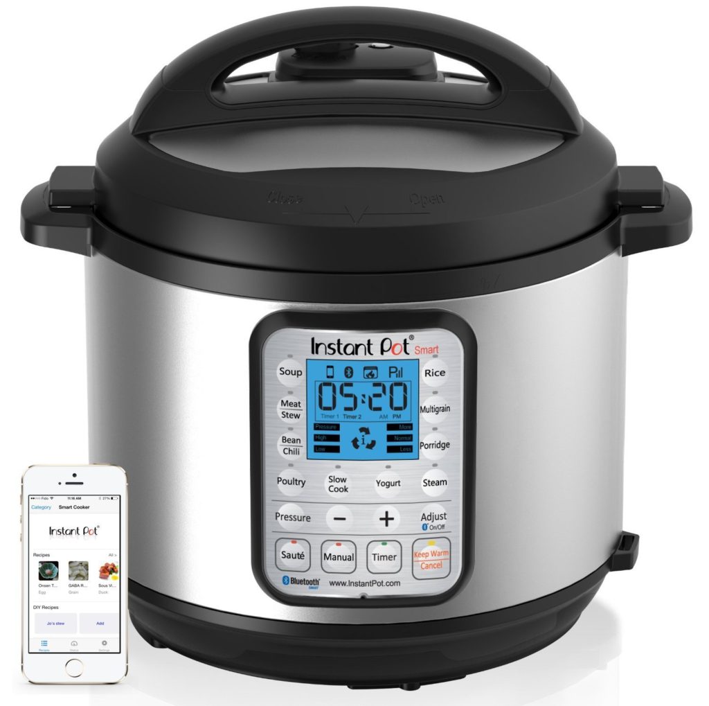 Instant Pot IP-Smart Bluetooth-Enabled Multifunctional Pressure Cooker, Stainless Steel