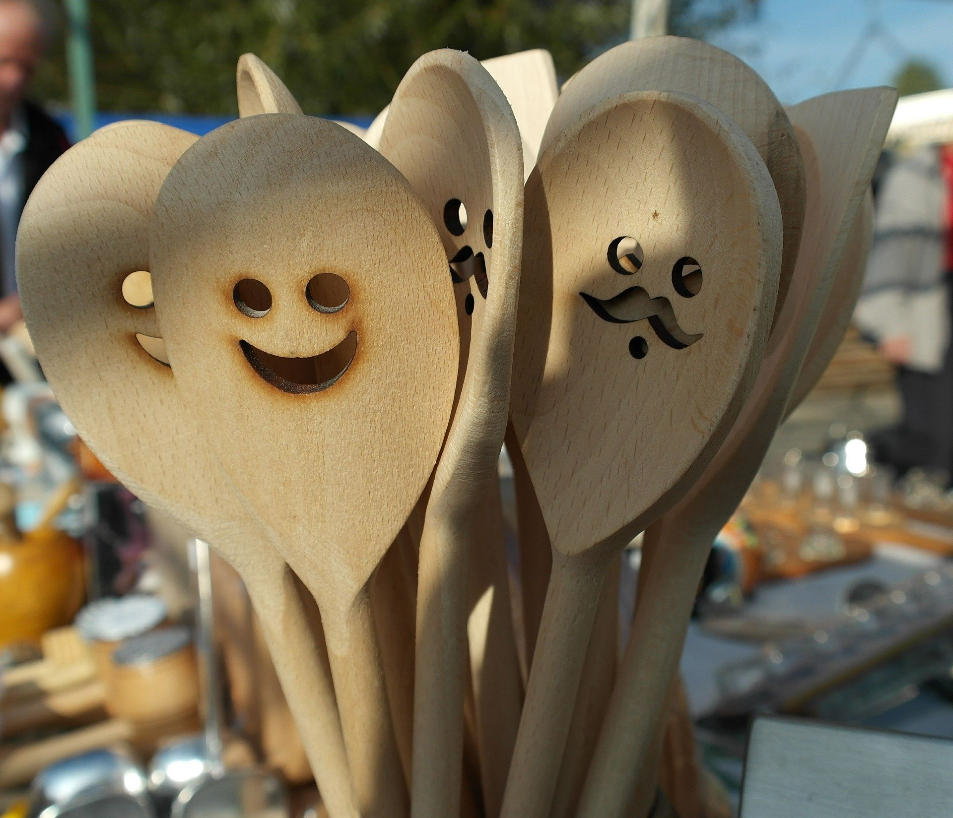 happy wooden spoons