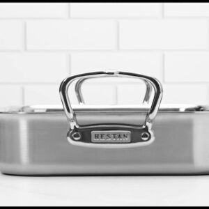 Hestan - Stainless Steel Classic Roaster with Rack, Induction Cooktop Compatible