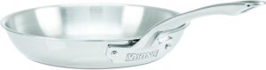 Viking Culinary 3-Ply Stainless Steel Fry Pan, 10 Inch, Silver (4013-2010)