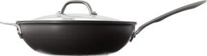 VIKING Culinary Hard Anodized Nonstick Chef Pan, 12 Inch, Includes Glass Lid  Ergonomic Stay-Cool Handle, Dishwasher, Oven Safe, Works on All Cooktops including Induction