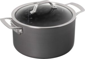 Viking Culinary Hard Anodized Nonstick Dutch Oven, 6 Quart, Includes Glass Lid, Dishwasher, Oven Safe, Works on All Cooktops including Induction