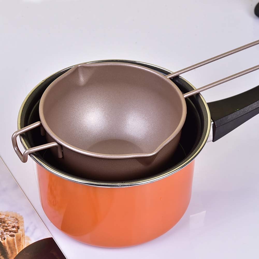 Chocolate Melting Pot, Non-Stick Coating Double Boiler Insert Baking Tools 450 Ml Mask,Melted Butter Chocolate