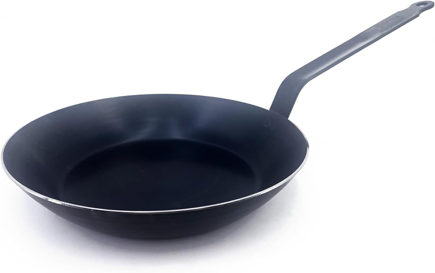 de Buyer - Blue Carbon Steel Fry Pan 2mm Thick - ACCESS - 8” Diameter, 5.5” Cooking Surface - Oven Safe - Naturally Nonstick - Non-Toxic Coating - Made in France