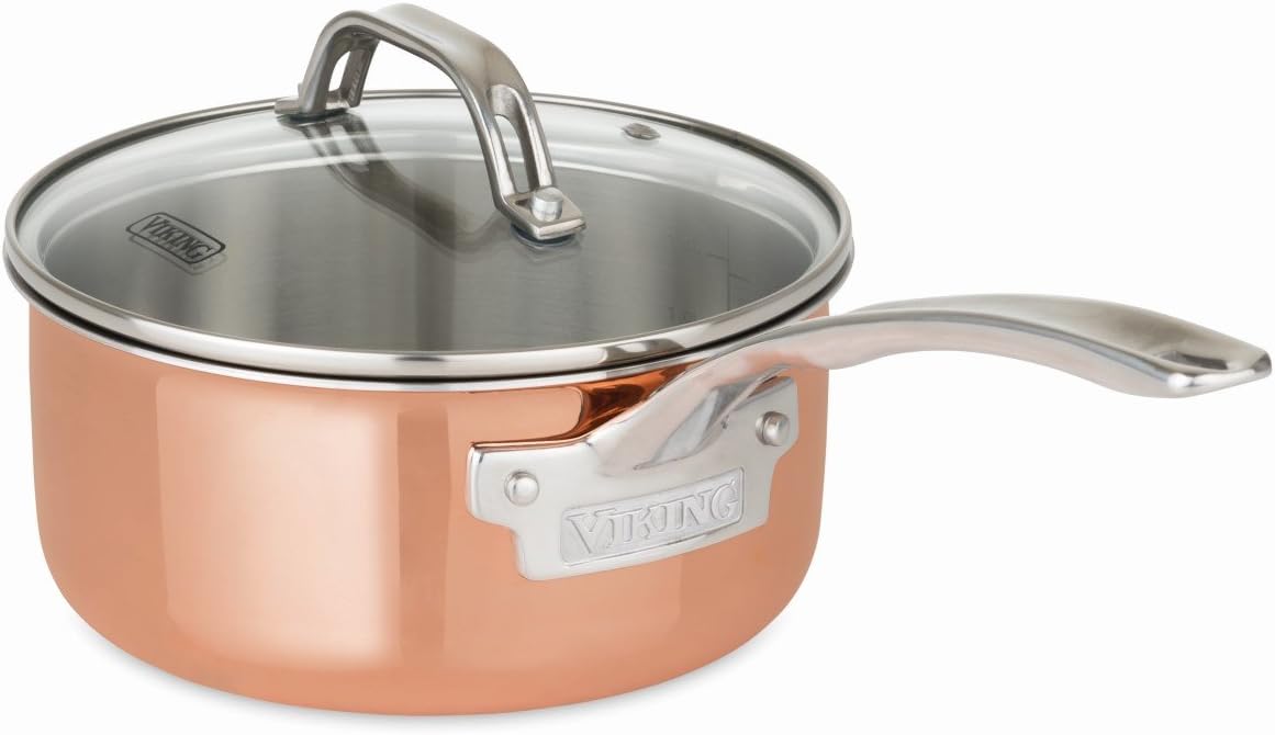 Viking 40571-9993C Copper Stainless Steel Cookware Set, 13 Piece