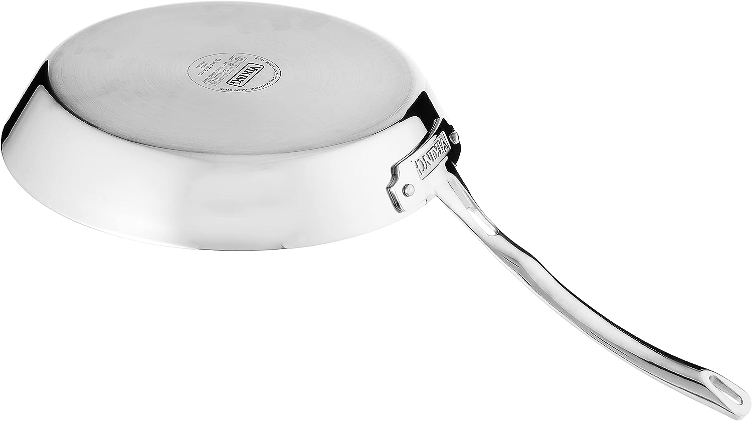 Viking Contemporary 3-Ply Stainless Steel Fry Pan, 12 Inch, Silver